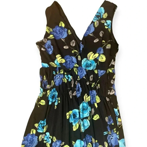 Epilogue Black Floral Maxi V-Neck Dress - Picture 3 of 4
